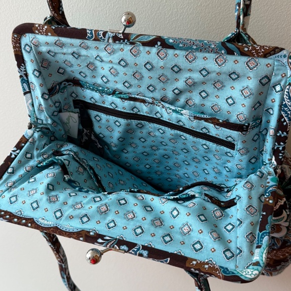 Vera Bradley Retired Java Blue Alice Purse - Picture 3 of 5